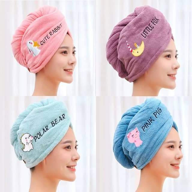 Hair Towel Fast Dry Hair Cap Magic Magic Hair Wrap Bath Salon Towels
