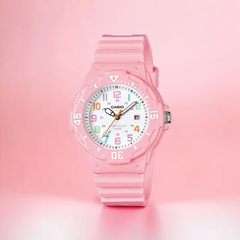 Casio LRW-200H-4B2V Youth White Dial Pink Ladies Watch